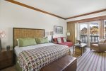 Each of the adjoining studios feature King beds and Queen sleeper sofas